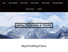 Tablet Screenshot of nepal-trekking-tour.com